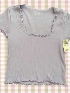 NWT aerie lilac baby tee!!